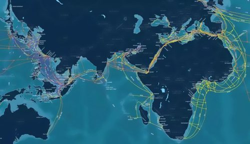 部分海底電纜地圖
